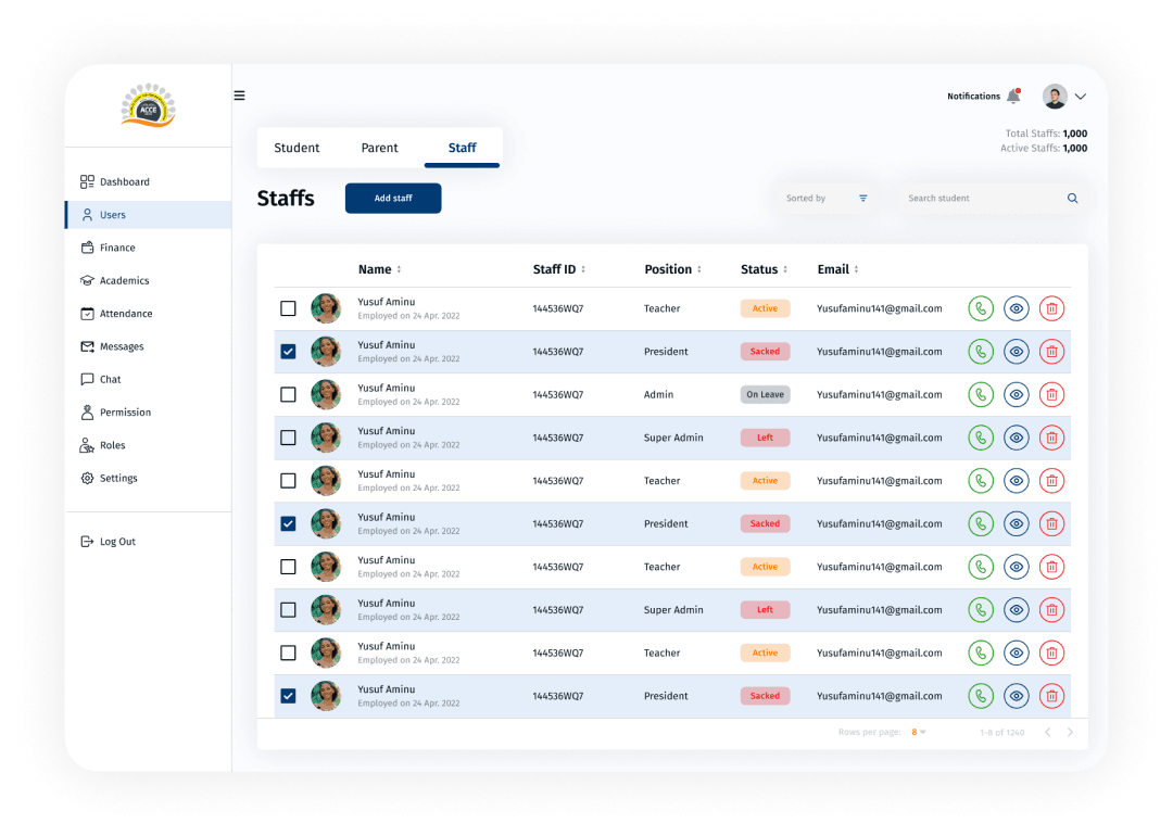 school management system image